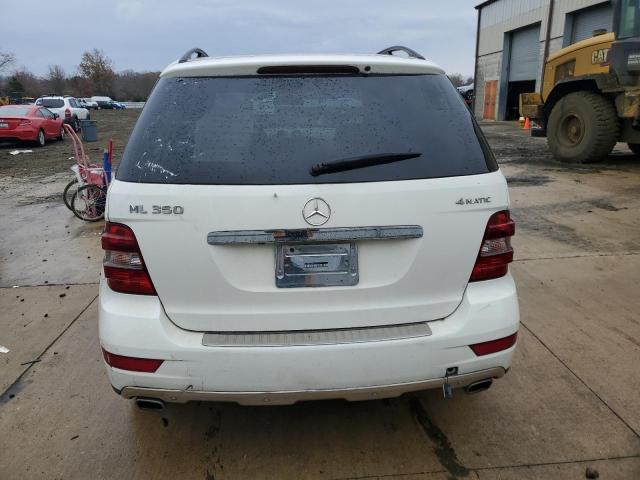 4JGBB8GB4BA654680 - 2011 MERCEDES-BENZ ML 350 4MATIC WHITE photo 6