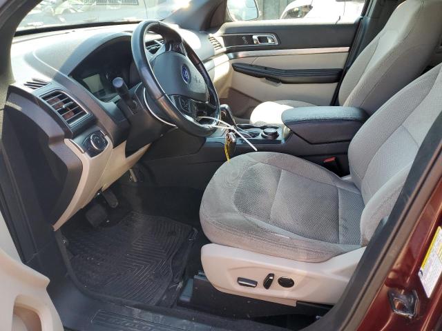 1FM5K8D85JGA33515 - 2018 FORD EXPLORER XLT Kastanienbraun Foto 7