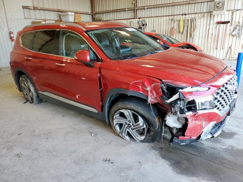 5NMS64AJ4NH375354 - 2022 HYUNDAI SANTA FE SEL RED photo 4