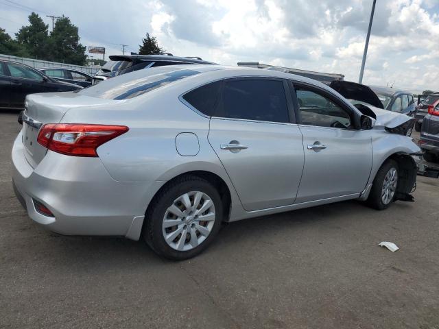 3N1AB7AP5JY322307 - 2018 NISSAN SENTRA S 银色 照片 3