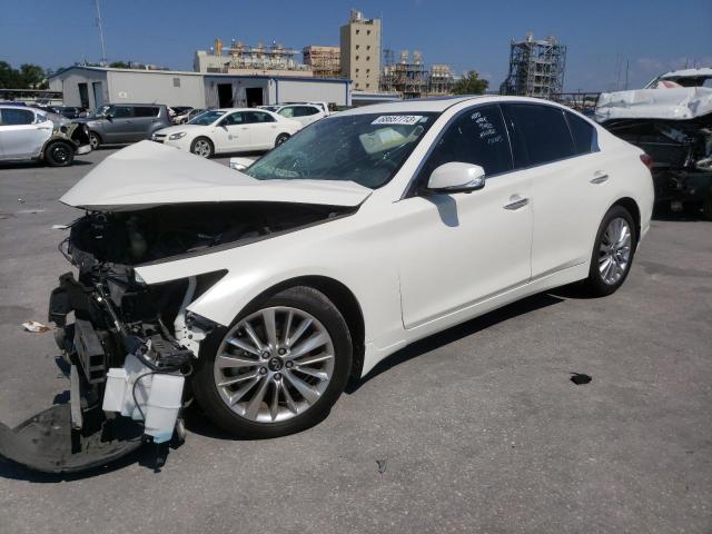 JN1EV7BP0MM707272 - 2021 INFINITI Q50 LUXE WHITE photo 1