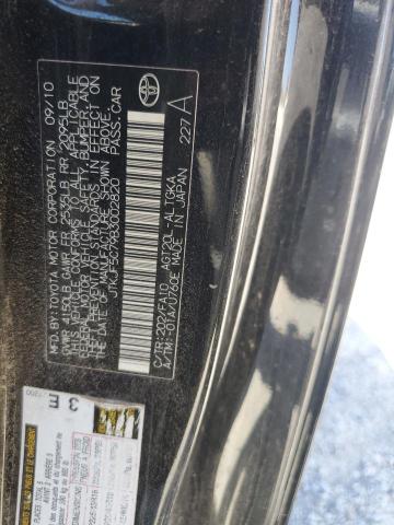 JTKJF5C79B3002820 - 2011 TOYOTA SCION TC შავი ფოტო 12