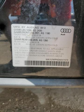 WA1LFAFP0DA007479 - 2013 AUDI Q5 PREMIUM PLUS 黑色 照片 12