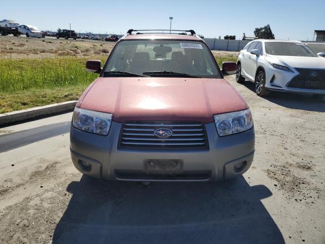 JF1SG67626H708039 - 2006 SUBARU FORESTER 2.5X LL BEAN RED photo 5