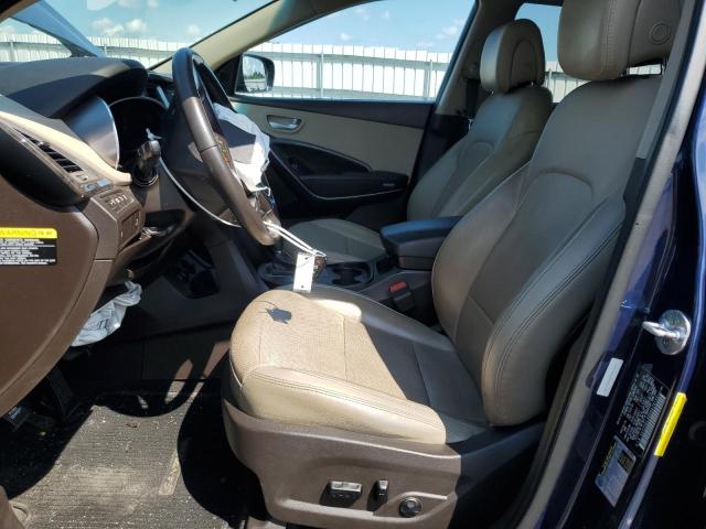 5XYZUDLB8HG474199 - 2017 HYUNDAI SANTA FE S BLUE photo 7