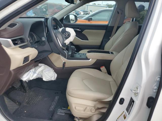 5TDGZRAH1NS127793 - 2022 TOYOTA HIGHLANDER XLE WHITE photo 7