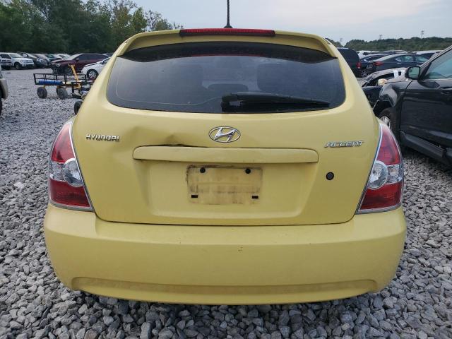 KMHCN3AC0AU176917 - 2010 HYUNDAI ACCENT SE YELLOW photo 6