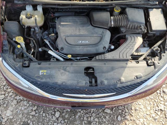 2C4RC1EGXHR752459 - 2017 CHRYSLER PACIFICA TOURING L PLUS RED photo 12