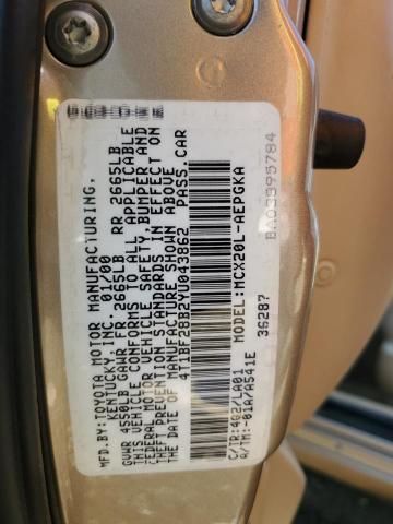 4T1BF28B2YU043862 - 2000 TOYOTA AVALON XL 金色 照片 13