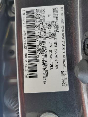 3TYCZ5AN4NT103411 - 2022 TOYOTA TACOMA DOUBLE CAB 灰色 照片 12