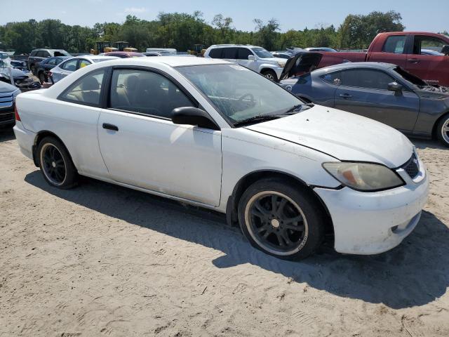 1HGEM221X5L075341 - 2005 HONDA CIVIC DX VP أبيض صورة 4