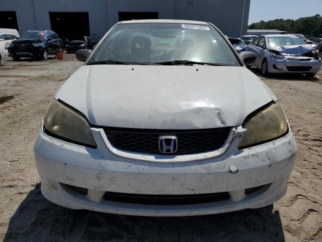 1HGEM221X5L075341 - 2005 HONDA CIVIC DX VP أبيض صورة 5