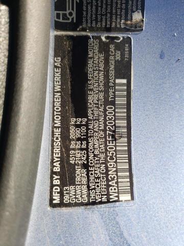 WBA3N9C50EF720300 - 2014 BMW 428 XI Синий фото 12