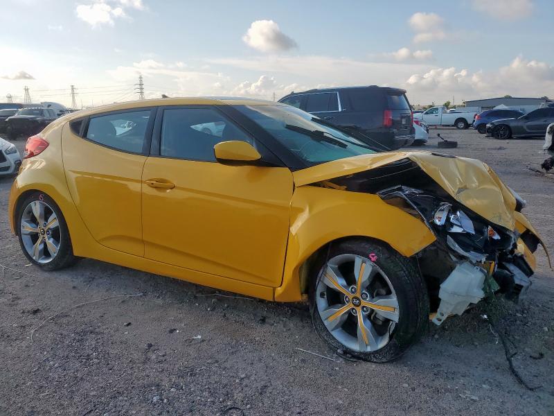 KMHTC6ADXCU082191 - 2012 HYUNDAI VELOSTER Sarı foto 4