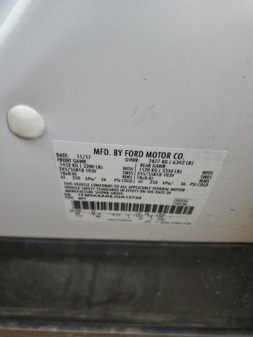 1FM5K8AR8JGA15748 - 2018 FORD EXPLORER POLICE INTERCEPTOR 白色 照片 13