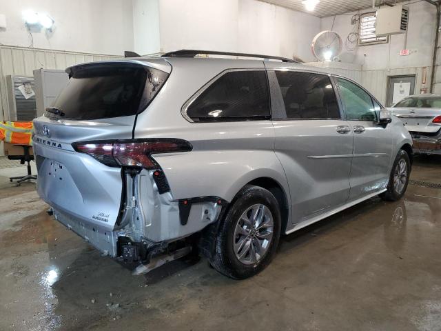 5TDYSKFC0PS079235 - 2023 TOYOTA SIENNA XLE GRAY photo 3