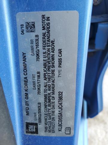 KL8CB6SA1JC478632 - 2018 CHEVROLET SPARK LS ლურჯი ფოტო 13