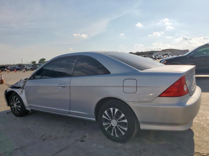 1HGEM22504L054712 - 2004 HONDA CIVIC LX SILVER photo 2