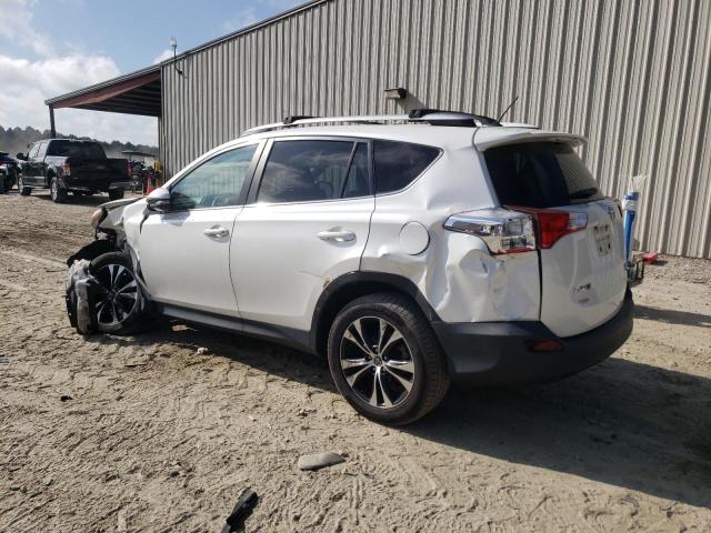 2T3DFREV7FW275023 - 2015 TOYOTA RAV4 LIMITED WHITE photo 2