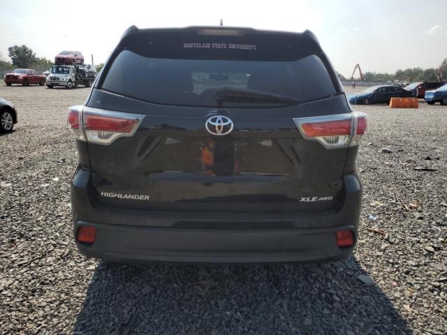 5TDJKRFH5FS187824 - 2015 TOYOTA HIGHLANDER XLE BLACK photo 6