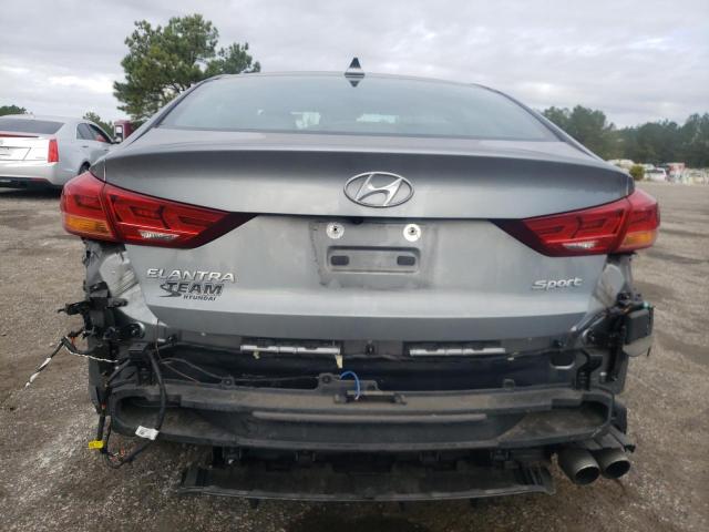 KMHD04LB7JU542224 - 2018 HYUNDAI ELANTRA SPORT GRAY photo 6