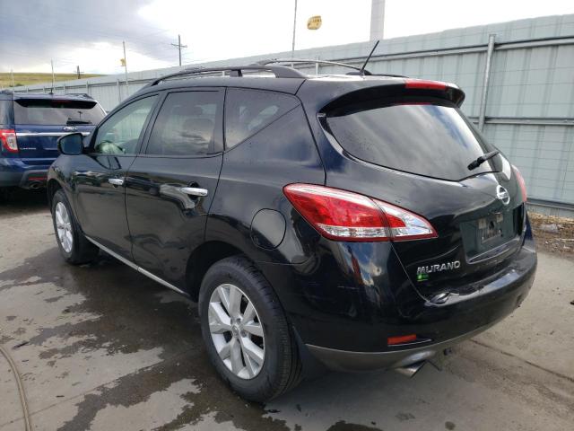 JN8AZ1MW7CW232244 - 2012 NISSAN MURANO S BLACK photo 2