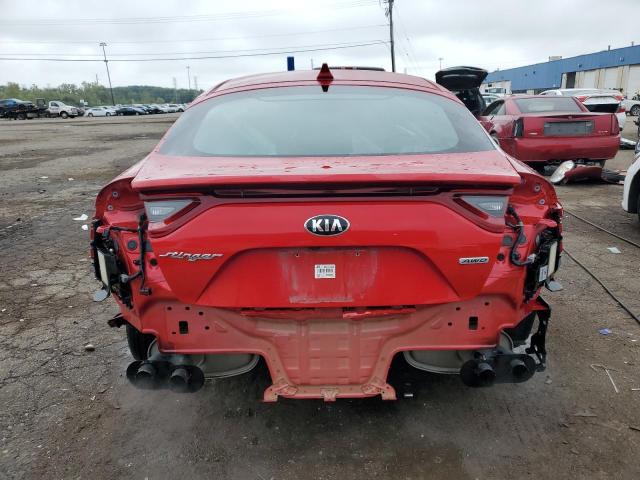 KNAE25LA1K6044443 - 2019 KIA STINGER PREMIUM RED photo 6