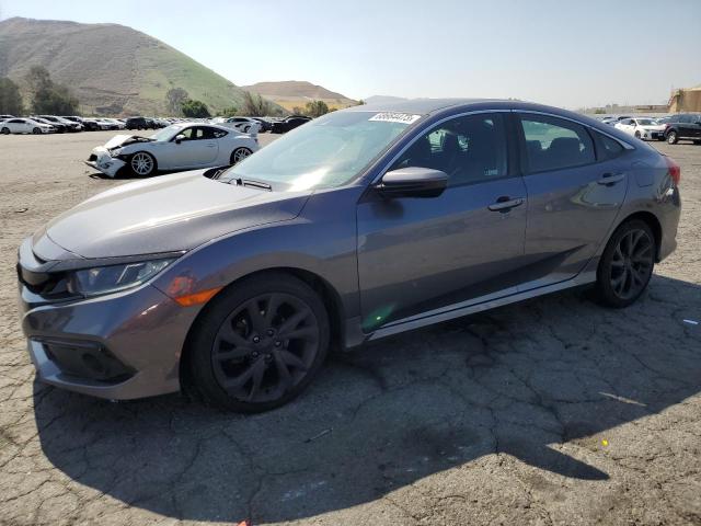 2HGFC2F81MH528904 - 2021 HONDA CIVIC SPORT GRAY photo 1