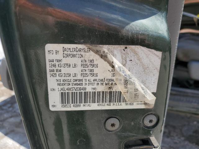 1J4GL48K57W536480 - 2007 JEEP LIBERTY SPORT GREEN photo 13