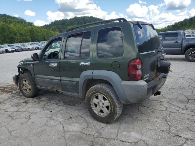 1J4GL48K57W536480 - 2007 JEEP LIBERTY SPORT GREEN photo 2