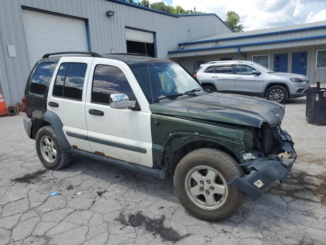 1J4GL48K57W536480 - 2007 JEEP LIBERTY SPORT GREEN photo 4