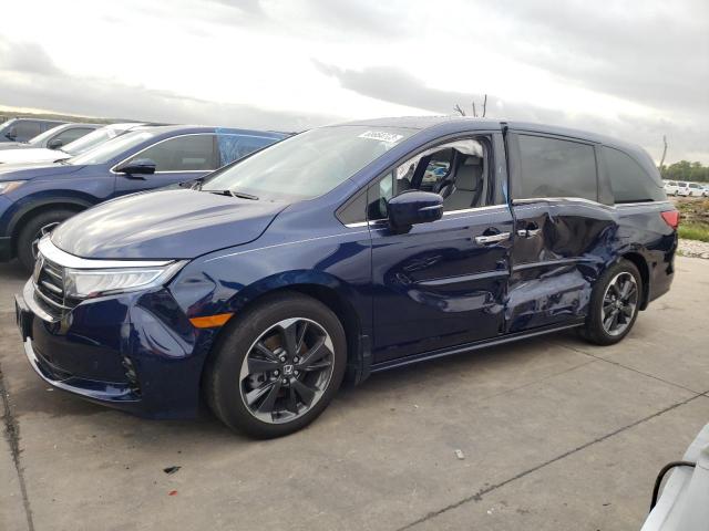 5FNRL6H95NB016885 - 2022 HONDA ODYSSEY ELITE ლურჯი ფოტო 1