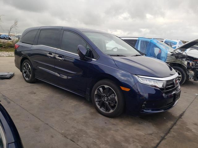5FNRL6H95NB016885 - 2022 HONDA ODYSSEY ELITE ლურჯი ფოტო 4