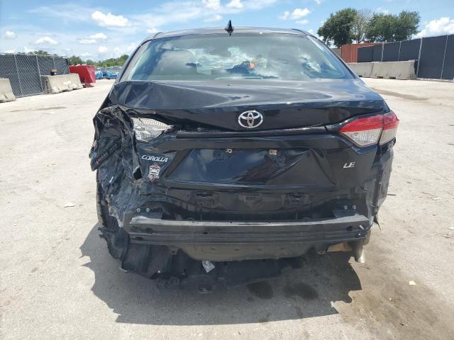 5YFEPMAE2MP219542 - 2021 TOYOTA COROLLA LE BLACK photo 6