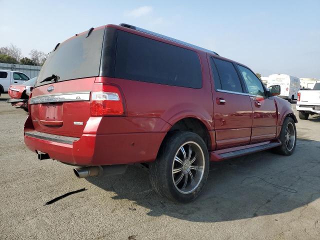 1FMJK1KT1HEA07576 - 2017 FORD EXPEDITION EL LIMITED BURGUNDY photo 3