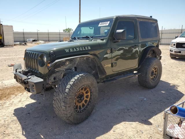 1C4GJXAGXMW573250 - 2021 JEEP WRANGLER SPORT GREEN photo 1