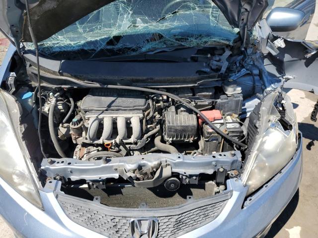 JHMGE8H51BC019848 - 2011 HONDA FIT SPORT BLUE photo 11