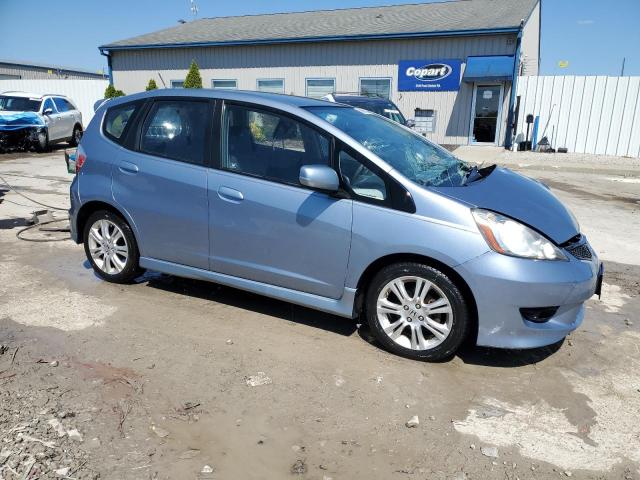 JHMGE8H51BC019848 - 2011 HONDA FIT SPORT BLUE photo 4