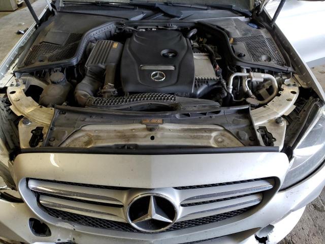 55SWF4KB5JU260779 - 2018 MERCEDES-BENZ C 300 4MATIC SILVER photo 11