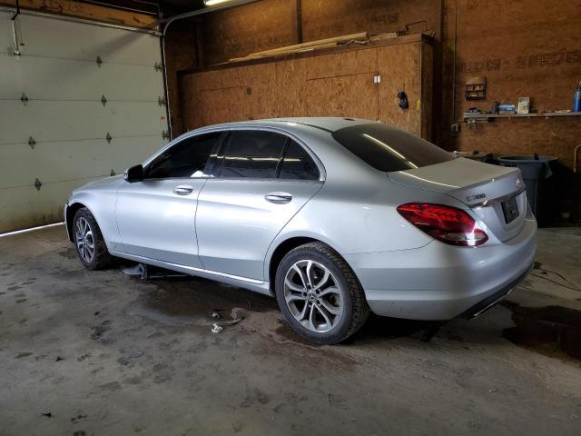 55SWF4KB5JU260779 - 2018 MERCEDES-BENZ C 300 4MATIC SILVER photo 2