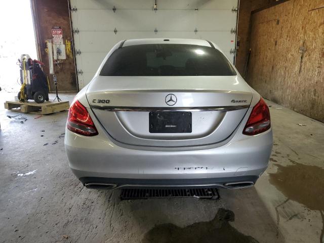 55SWF4KB5JU260779 - 2018 MERCEDES-BENZ C 300 4MATIC SILVER photo 6