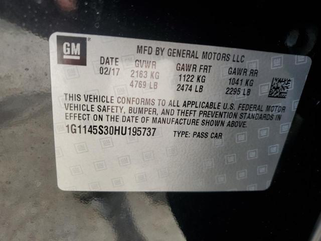 1G1145S30HU195737 - 2017 CHEVROLET IMPALA PREMIER 黑色 照片 13