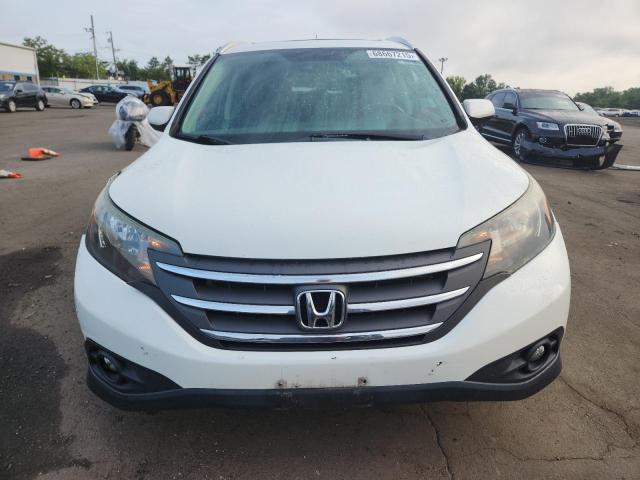5J6RM4H73DL002344 - 2013 HONDA CR-V EXL WHITE photo 5