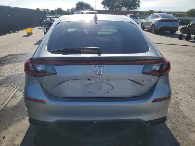 19XFL2H8XNE018933 - 2022 HONDA CIVIC SPORT SILVER photo 6