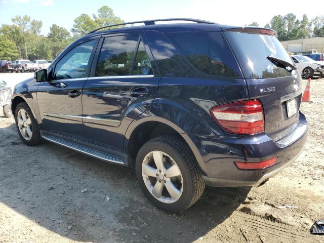 4JGBB8GB6BA625598 - 2011 MERCEDES-BENZ ML 350 4MATIC BLUE photo 2