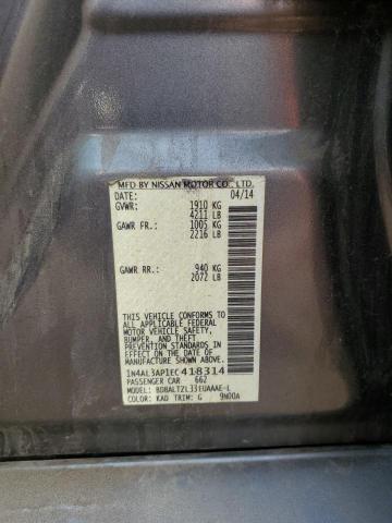 1N4AL3AP1EC418314 - 2014 NISSAN ALTIMA 2.5 GRAY photo 12