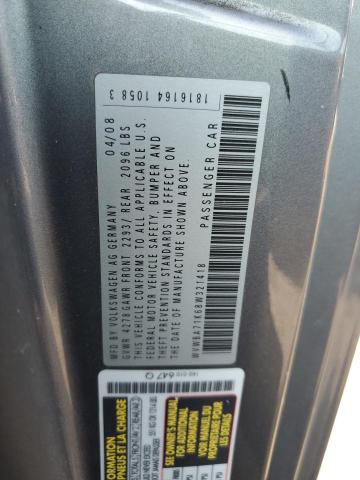 WVWBA71K68W321418 - 2008 VOLKSWAGEN RABBIT GRAY photo 12