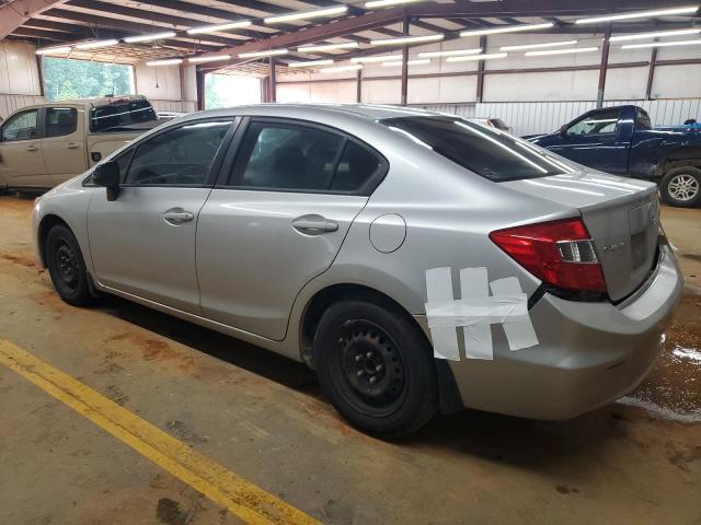 19XFB2F58CE008653 - 2012 HONDA CIVIC LX SILVER photo 2