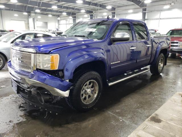 3GTRKVE31AG226143 - 2010 GMC SIERRA K1500 SLE BLUE photo 1