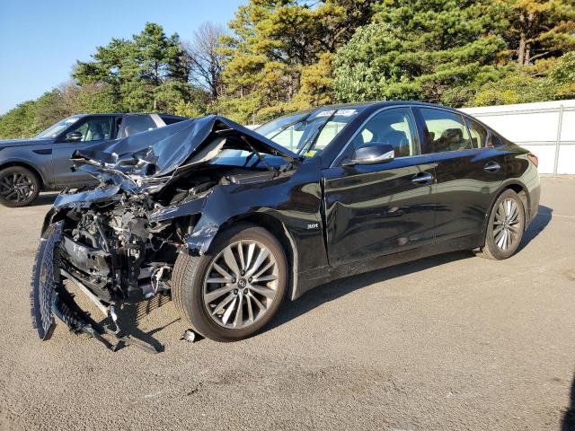 JN1EV7AR0JM610037 - 2018 INFINITI Q50 LUXE BLACK photo 1